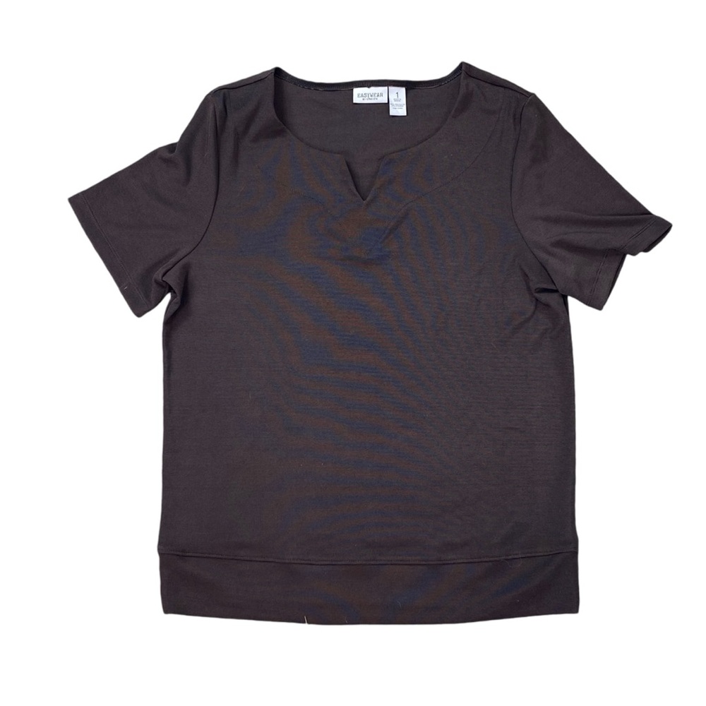 Woman’s Easywear by Chicos brown blouse size 1 (medium)